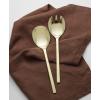 imageOneida 895334 Allay Champagne Everyday Flatware 2 Piece Serving Spoon SetSalad Server Set  Champagne