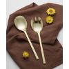 imageOneida 895334 Allay Champagne Everyday Flatware 2 Piece Serving Spoon SetSalad Server Set  Champagne