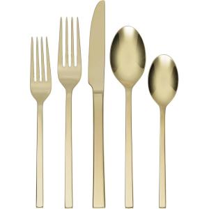 imageOneida 895334 Allay Champagne Everyday Flatware 2 Piece Serving Spoon Set20Piece Flatware Set  Champagne