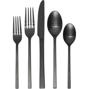 imageOneida 895334 Allay Champagne Everyday Flatware 2 Piece Serving Spoon Set20Piece Flatware Set  Midnight