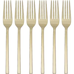 imageOneida 895334 Allay Champagne Everyday Flatware 2 Piece Serving Spoon SetDinner Forks  Champagne