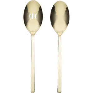 imageOneida 895334 Allay Champagne Everyday Flatware 2 Piece Serving Spoon SetServing Spoons  Champagne