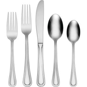 imageOneida Tress Everyday Flatware Set 540 LB Metallic 50 PieceService for 8