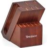 imageHampton Forge Raintree Copper 13 Piece Block Set BrownWood13Piece Cutlery Set  Copper