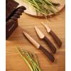 imageHampton Forge Raintree Copper 13 Piece Block Set BrownWood13Piece Cutlery Set  Copper