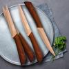 imageHampton Forge Raintree Copper 13 Piece Block Set BrownWoodSteak Knives  Set of 4 Clamshell packaging