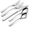 imageOneida 894805 Kenbrook Black Tumbled 20 Piece Everyday Flatware Set Service For 4Stainless Steel