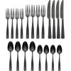 imageOneida 896756 Reid Satin 20 Piece Flatware Set20Piece Flatware Set  Black