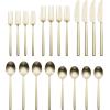 imageOneida 896762 Dean Satin Champagne 20 Piece Flatware Set