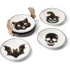 imageOneida 897876 Vintro Halloween Tidbit Plates With Holder Set Of 4