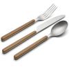 imageOneida 898350 247 Outdoor Living 12Piece Flatware Set MirrorFaux Wood