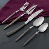imageOneida B1010020Al20 Adjacent Midnight 20 Piece Everyday Flatware Set Service For 420Piece Flatware Set  Midnight