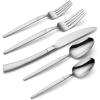 imageOneida B1010020Al20 Adjacent Midnight 20 Piece Everyday Flatware Set Service For 420Piece Flatware Set