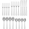 imageOneida B1059020Al21 Waverly 20 Piece Everyday Flatware Set Service For 420Piece Flatware Set