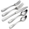 imageOneida H003020A Voss 20 Piece Everyday Flatware Set Service For 445Piece Flatware Set  Satin Finish