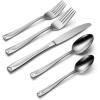 imageOneida Satin Lincoln 45 Piece Everyday Flatware Set Service for 8 180 Stainless Steel Silverware Set Dishwasher Safe