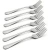 imageOneida Savor Everyday Flatware Dinner Forks Set of 6 180 Stainless Steel Silverware Set Dishwasher SafeDinner Fork