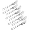 imageOneida Zinc Everyday Flatware Dinner Forks Set of 8 180 Stainless Steel Silverware Set 14 x 375 x 85 inches14 x 375 x 85 inches