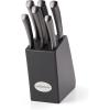 imageHampton Forge Skandia Beck 7 Piece Knife Block Set one size TaupeGrey