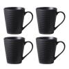 imageOneida 895943 Ridge Black Mugs Set Of 4