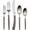 imageOneida B1010020Al20 Adjacent Midnight 20 Piece Everyday Flatware Set Service For 420Piece Flatware Set  Midnight