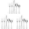 imageOneida Colonial Boston 45Piece Flatware Set Service for 845 Piece Pack of 3