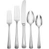 imageOneida Deauville 45 Piece Fine Flatware Set Service for 8 1810 Stainless Steel Silverware Set Dishwasher Safe