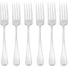 imageOneida Savor Everyday Flatware Dinner Forks Set of 6 180 Stainless Steel Silverware Set Dishwasher SafeDinner Fork