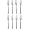 imageOneida Zinc Everyday Flatware Dinner Forks Set of 8 180 Stainless Steel Silverware Set 14 x 375 x 85 inches14 x 375 x 85 inches