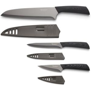 imageHampton Forge Raintree Copper 13 Piece Block Set BrownWood3Piece Cutlery Set