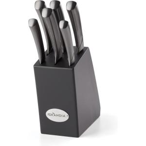 imageHampton Forge Skandia Beck 7 Piece Knife Block Set one size TaupeGrey