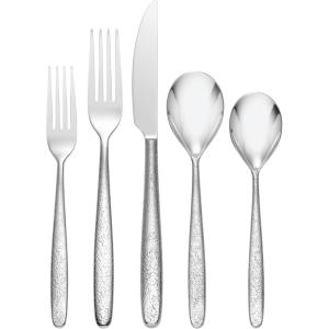 imageOneida 894808 Storm Champagne 20 Piece Everyday Flatware Set Service For 4Stainless Steel