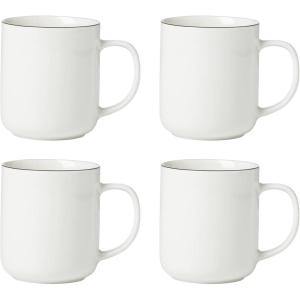 imageOneida 896603 24 Seven Black Rim Mugs Set of 4