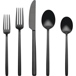 imageOneida 896761 Dean Satin Black 20 Piece Flatware SetBlack