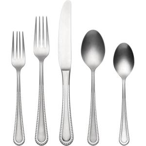 imageOneida 896764 Hartwell Vintage Tumbled 42 Piece Flatware Set42 Count