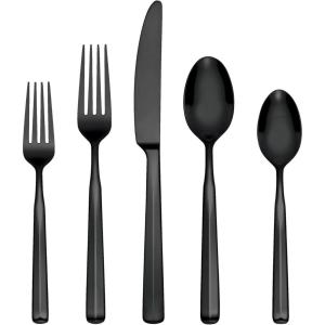 imageOneida 897334 Ryder Satin 20Piece Flatware SetBlack
