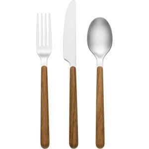 imageOneida 898350 247 Outdoor Living 12Piece Flatware Set MirrorFaux Wood