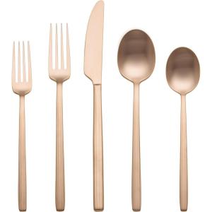 imageOneida 898358 Dean Satin Rose Gold 20Piece Flatware Set