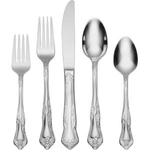 imageOneida Azalea 45Piece Flatware Set Service for 820Piece Flatware Set