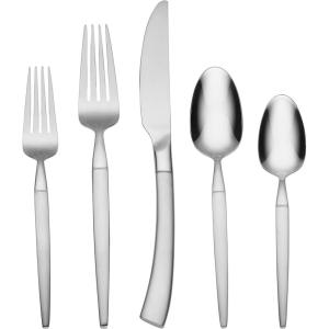 imageOneida B1010020Al20 Adjacent Midnight 20 Piece Everyday Flatware Set Service For 420Piece Flatware Set
