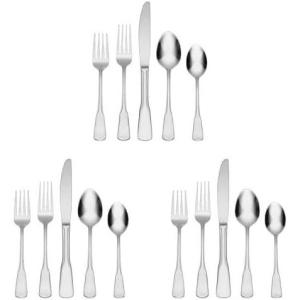 imageOneida Colonial Boston 45Piece Flatware Set Service for 845 Piece Pack of 3