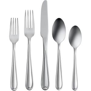 imageOneida Dylan 42 Piece Everyday Flatware Service for 8 180 Stainless Steel Silverware SetService for 4