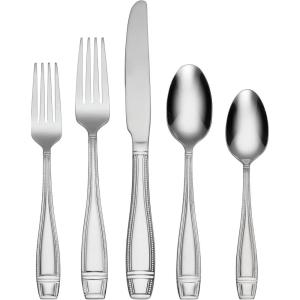 imageOneida Ellis 42 Piece Everyday Flatware Service for 8 180 Stainless Steel Silverware SetService for 8