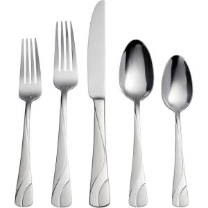 imageOneida River 20 Piece Everyday Flatware Set Service for 4 180 Stainless Steel
