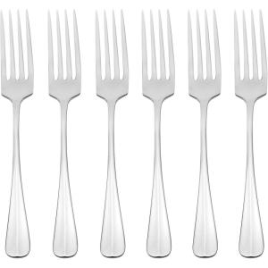 imageOneida Savor Everyday Flatware Dinner Forks Set of 6 180 Stainless Steel Silverware Set Dishwasher SafeDinner Fork