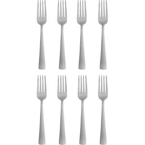 imageOneida Zinc Everyday Flatware Dinner Forks Set of 8 180 Stainless Steel Silverware Set 14 x 375 x 85 inches14 x 375 x 85 inches