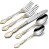 imageOneida F142045A Golden Mandolina 45 Piece Fine Flatware Set Service For 845 Count
