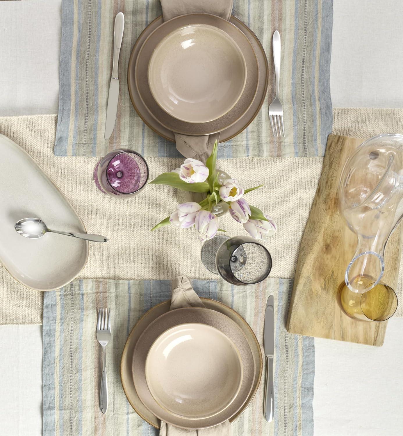 imageOneida 899209 Organic Shades Blue Pasta Bowls Set Of 4 Service For 4Clay