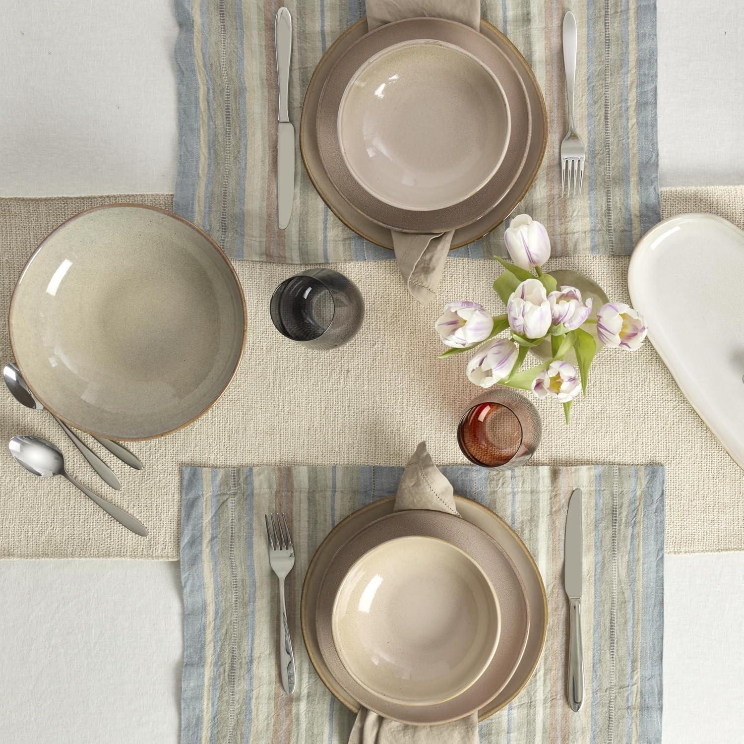 imageOneida 899209 Organic Shades Blue Pasta Bowls Set Of 4 Service For 4Clay