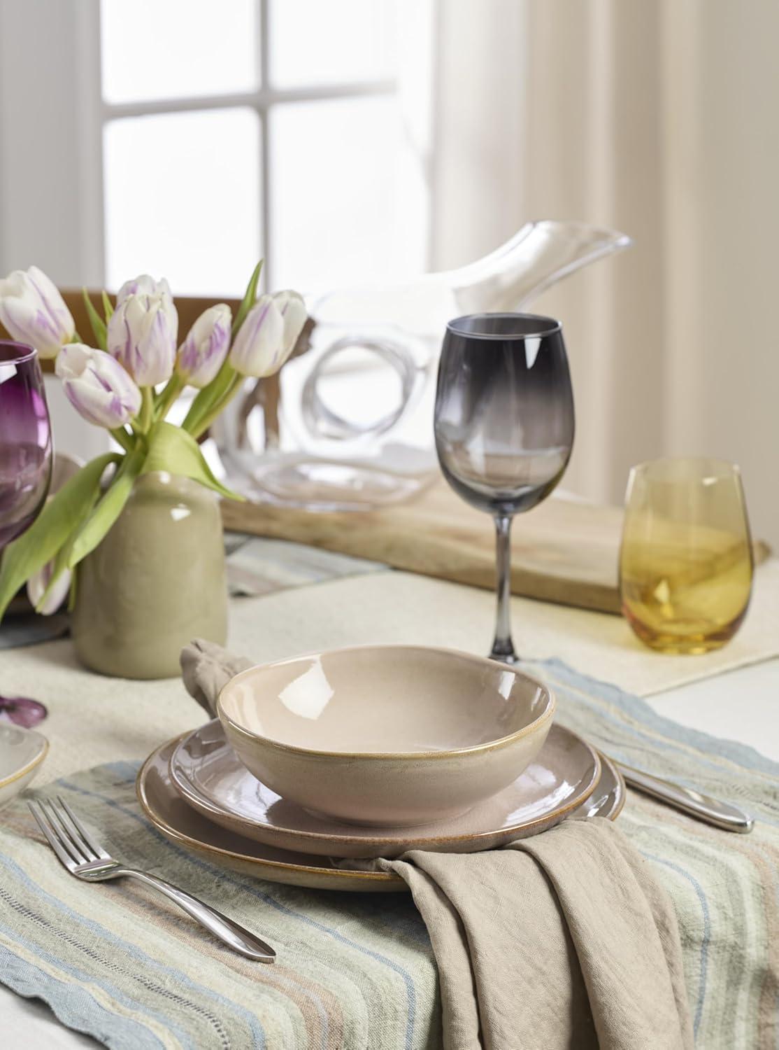 imageOneida 899209 Organic Shades Blue Pasta Bowls Set Of 4 Service For 4Clay